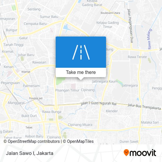 Jalan Sawo I map