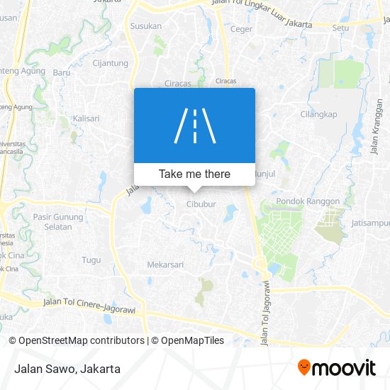 Jalan Sawo map