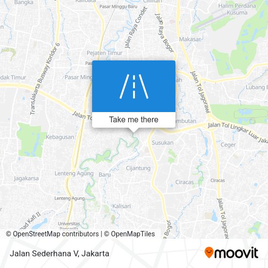 Jalan Sederhana V map