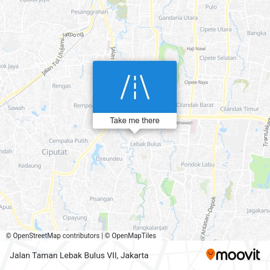Jalan Taman Lebak Bulus VII map