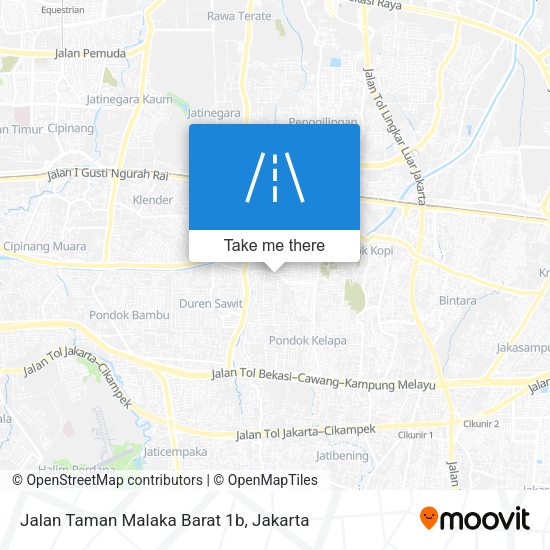 Jalan Taman Malaka Barat 1b map