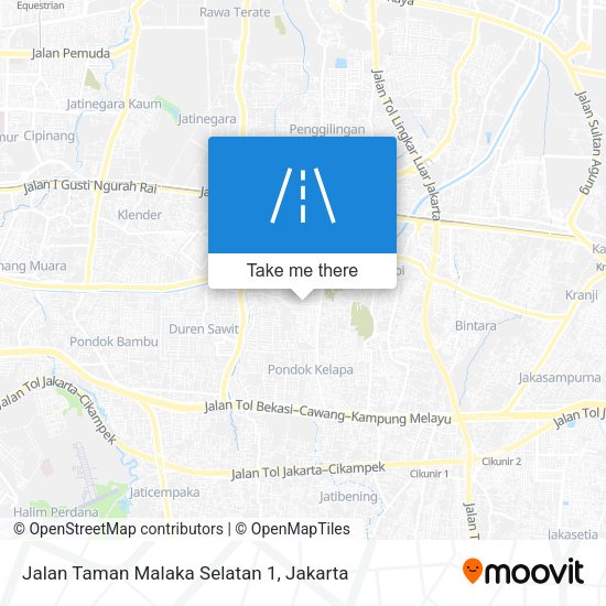 Jalan Taman Malaka Selatan 1 map