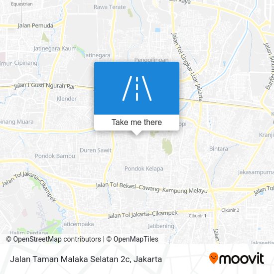 Jalan Taman Malaka Selatan 2c map