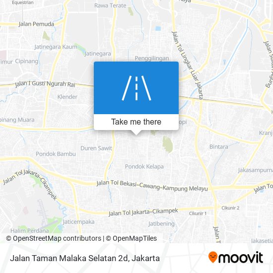 Jalan Taman Malaka Selatan 2d map