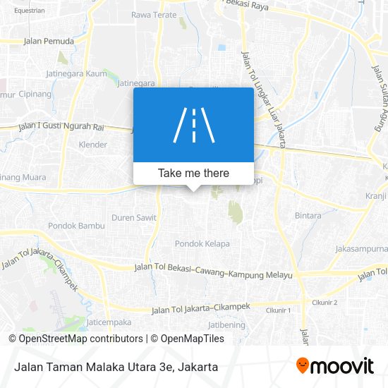 Jalan Taman Malaka Utara 3e map