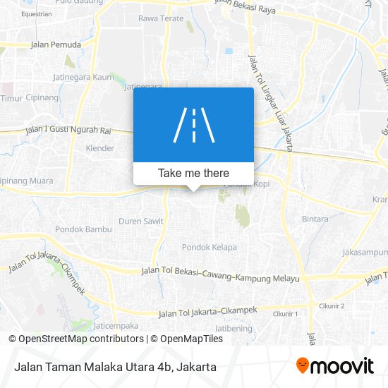 Jalan Taman Malaka Utara 4b map