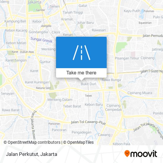 Jalan Perkutut map