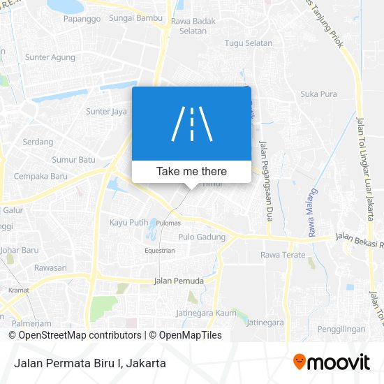 Jalan Permata Biru I map