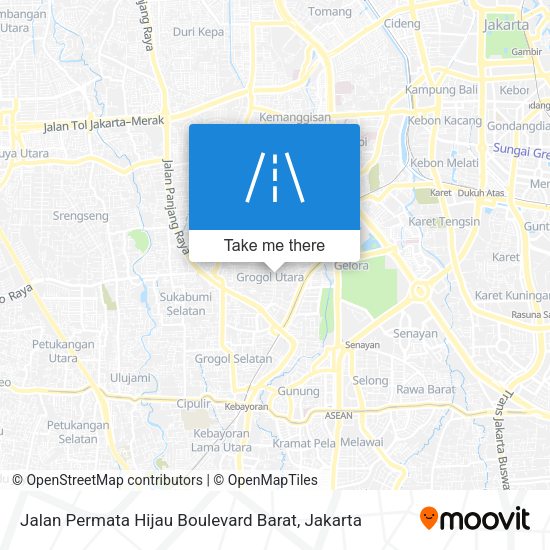 Jalan Permata Hijau Boulevard Barat map