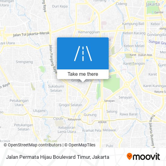 Jalan Permata Hijau Boulevard Timur map