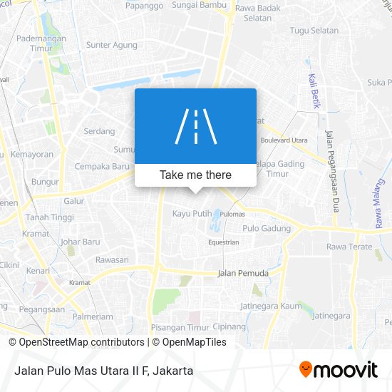 Jalan Pulo Mas Utara II F map