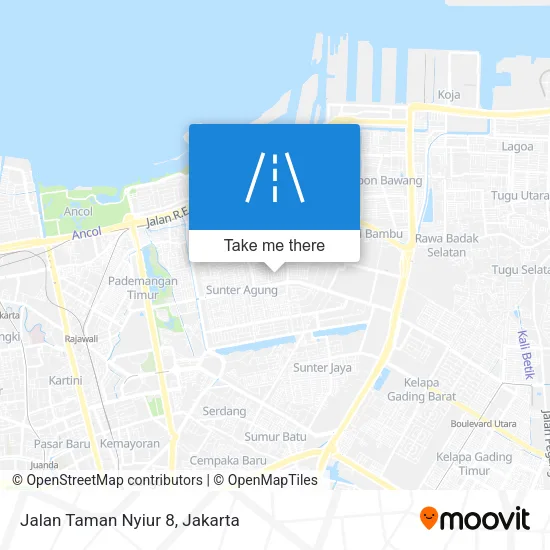 Jalan Taman Nyiur 8 map