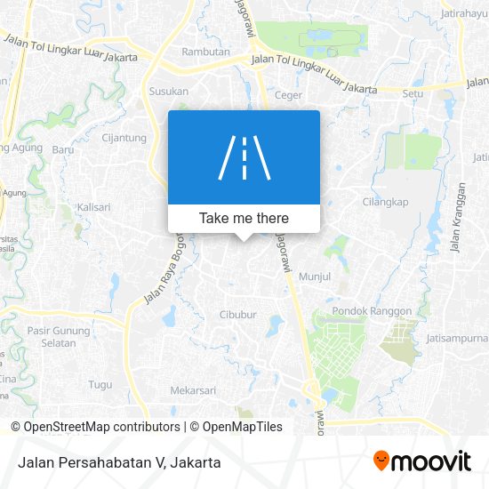 Jalan Persahabatan V map