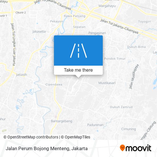 Jalan Perum Bojong Menteng map