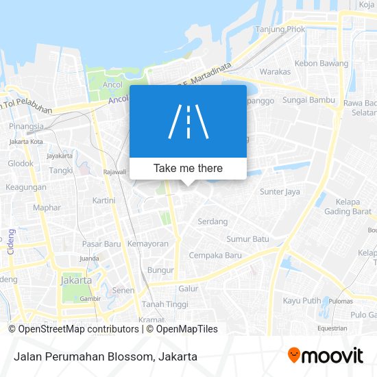 Jalan Perumahan Blossom map
