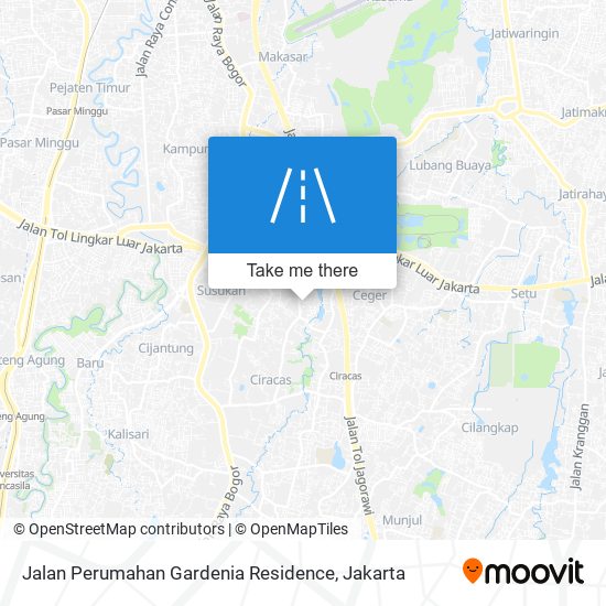 Jalan Perumahan Gardenia Residence map