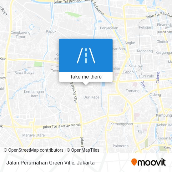 Jalan Perumahan Green Ville map