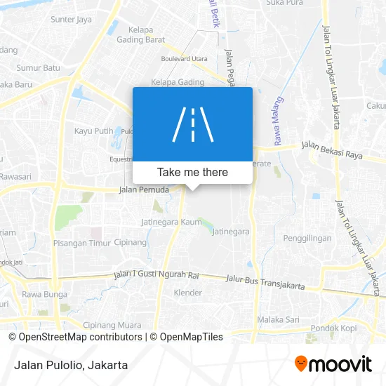 Jalan Pulolio map