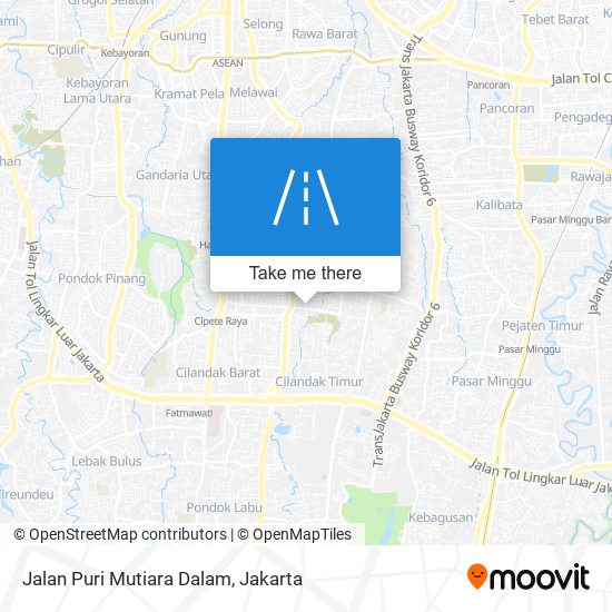 Jalan Puri Mutiara Dalam map