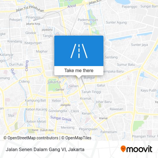 Jalan Senen Dalam Gang VI map