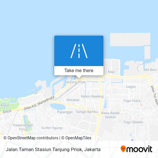 Jalan Taman Stasiun Tanjung Priok map