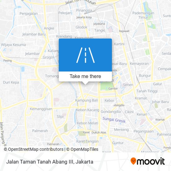 Jalan Taman Tanah Abang III map