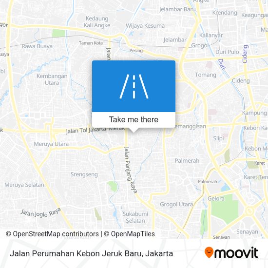 Jalan Perumahan Kebon Jeruk Baru map