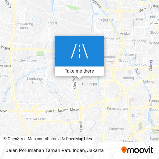 Jalan Perumahan Taman Ratu Indah map
