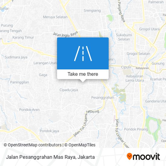 Jalan Pesanggrahan Mas Raya map