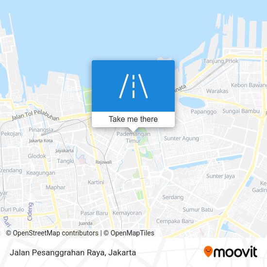 Jalan Pesanggrahan Raya map