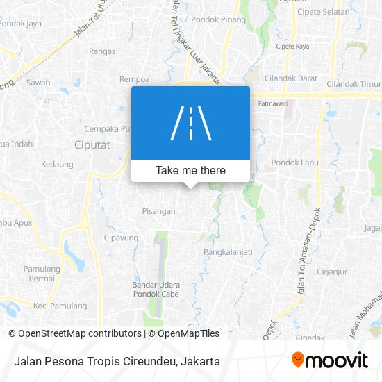 Jalan Pesona Tropis Cireundeu map