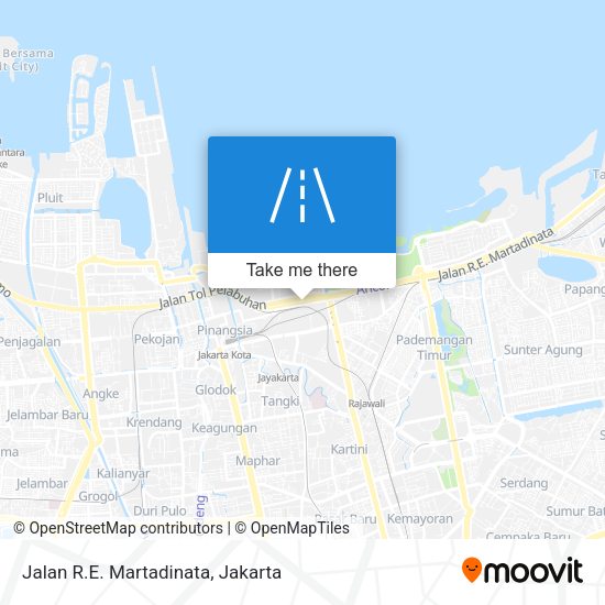 Jalan R.E. Martadinata map
