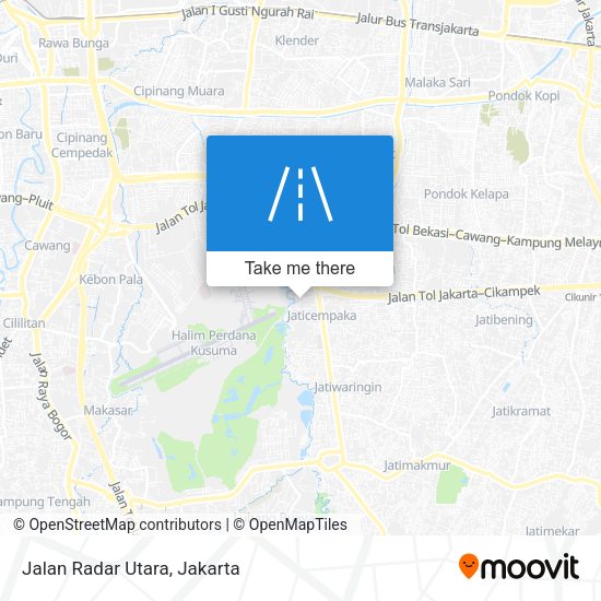 Jalan Radar Utara map