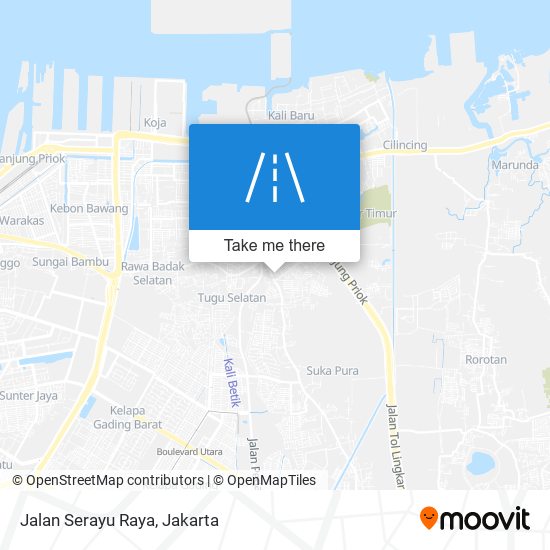 Jalan Serayu Raya map