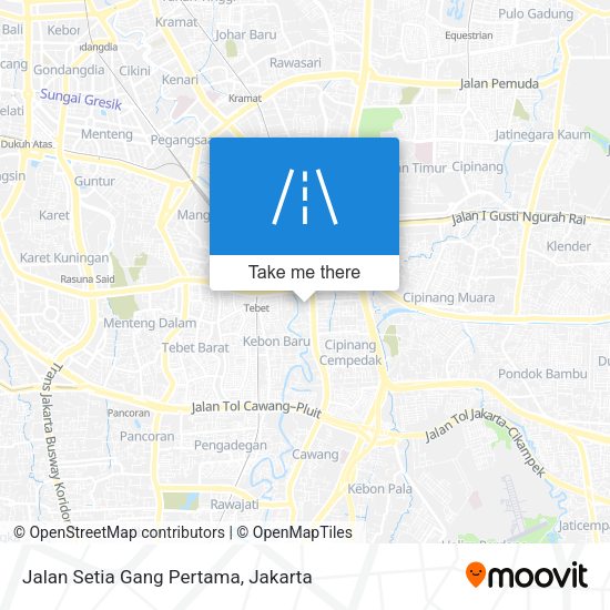 Jalan Setia Gang Pertama map