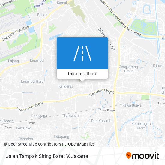 Jalan Tampak Siring Barat V map