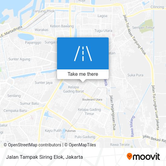 Jalan Tampak Siring Elok map