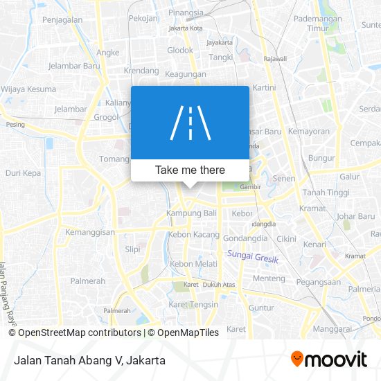 Jalan Tanah Abang V map