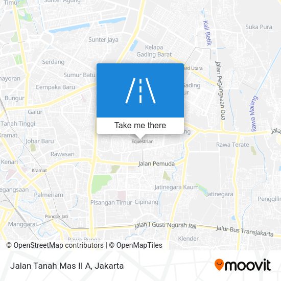 Jalan Tanah Mas II A map