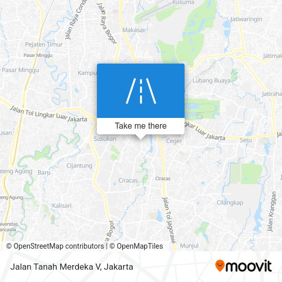 Jalan Tanah Merdeka V map