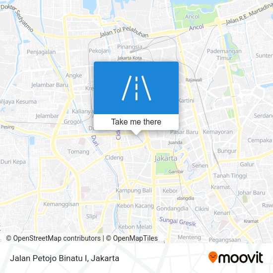 Jalan Petojo Binatu I map