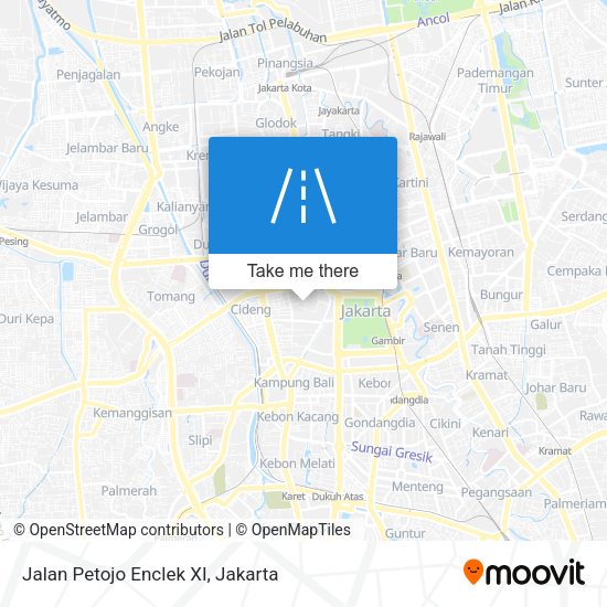 Jalan Petojo Enclek XI map