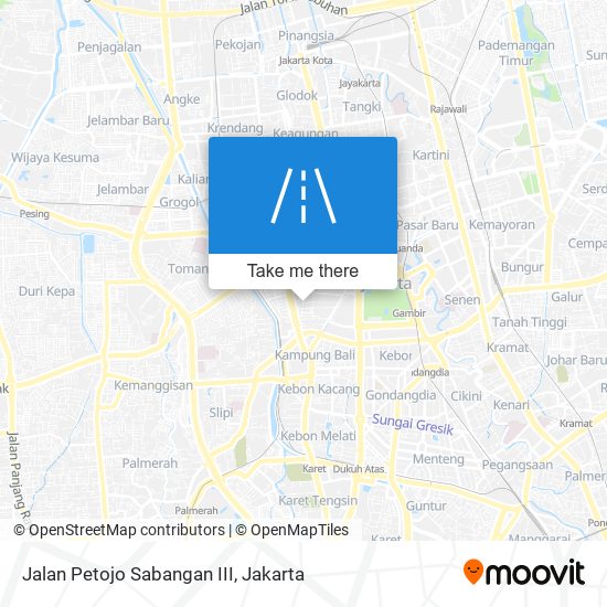 Jalan Petojo Sabangan III map