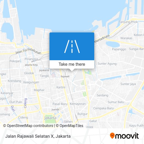 Jalan Rajawali Selatan X map