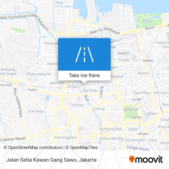 Jalan Setia Kawan Gang Sawo map