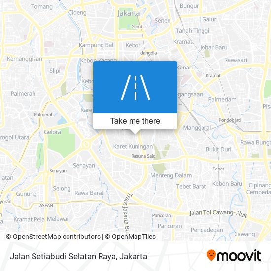 Jalan Setiabudi Selatan Raya map