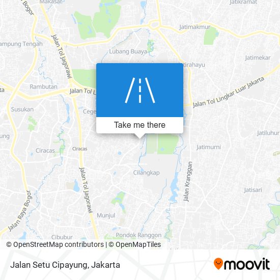 Jalan Setu Cipayung map