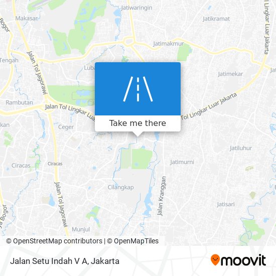 Jalan Setu Indah V A map