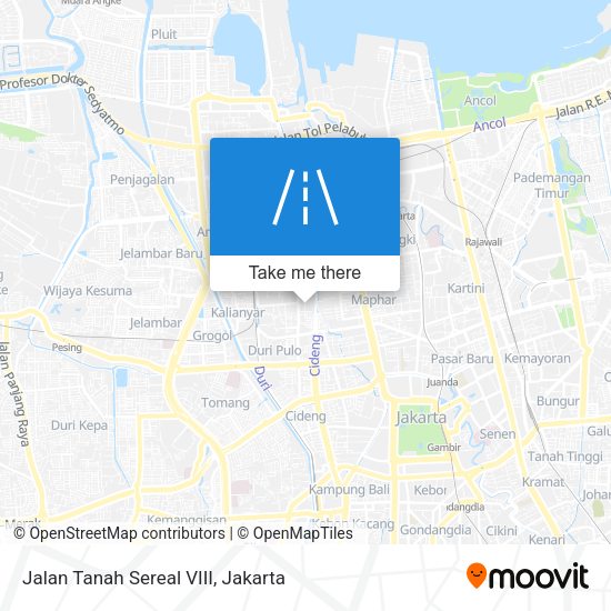 Jalan Tanah Sereal VIII map