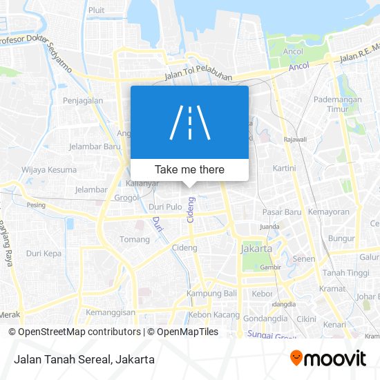 Jalan Tanah Sereal map